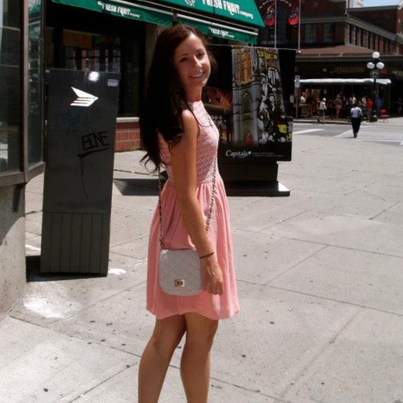 American Apparel Lace Top Chiffon Dress - Picture 2 of 2